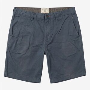 Billabong Men's Dusty Blue Cotton Shorts 34 Waist